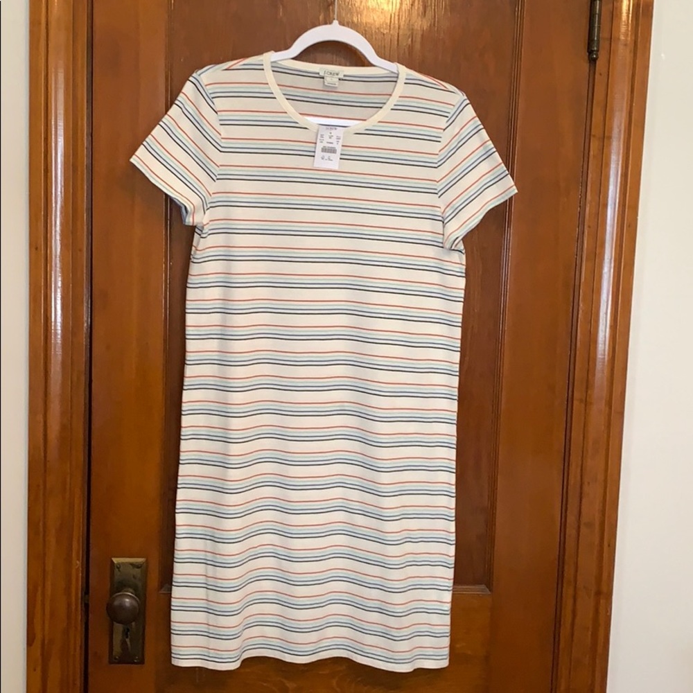 J.Crew Striped T-shirt Dress